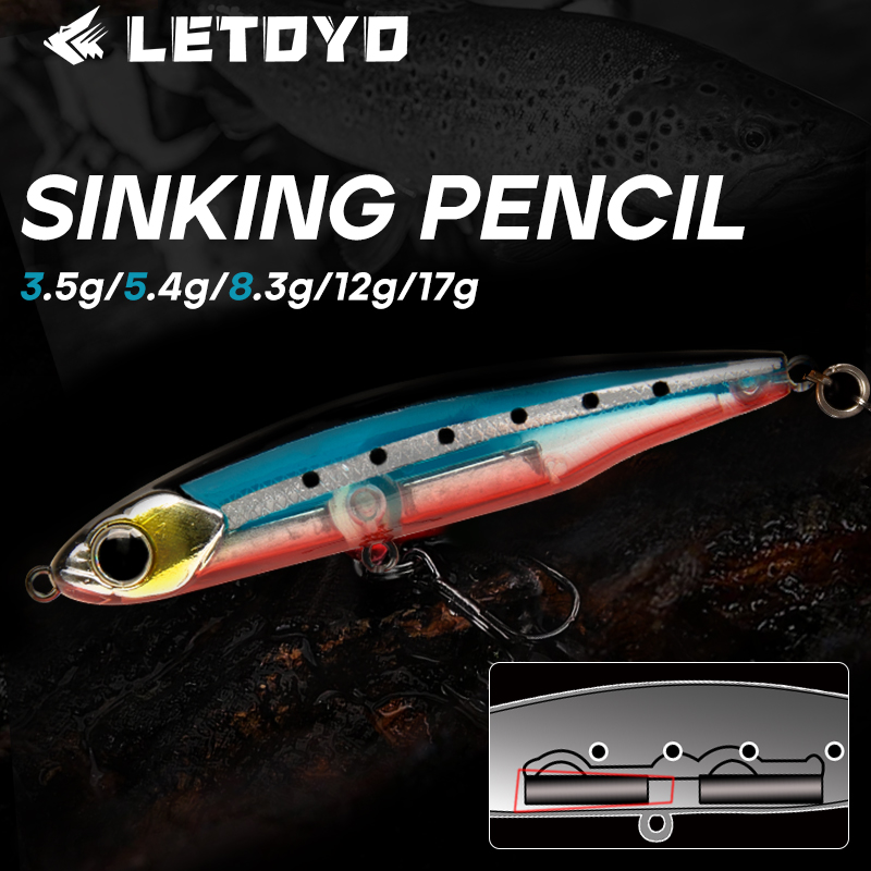 Fishing Lure Topwater - LETOYO Batan Balık Yemi 17g 12g-3.5g