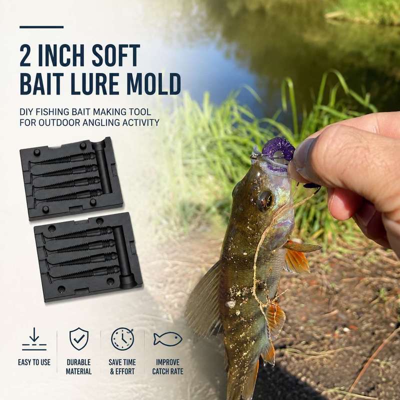 Fishing Lure Kit - 2 İnç Yumuşak Yem Kalıbı DIY