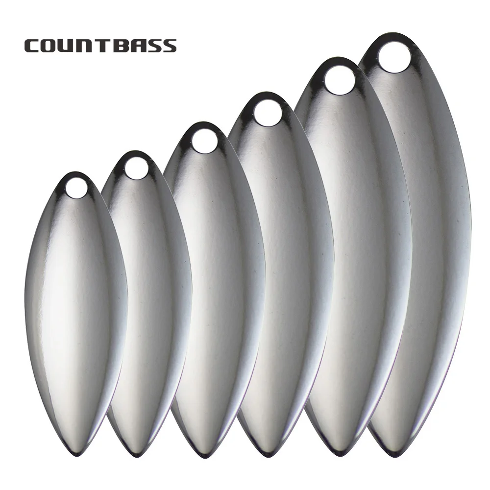 Fishing Lure Spinner - Countbass 50 adet Boyutu 1-6 Nikel