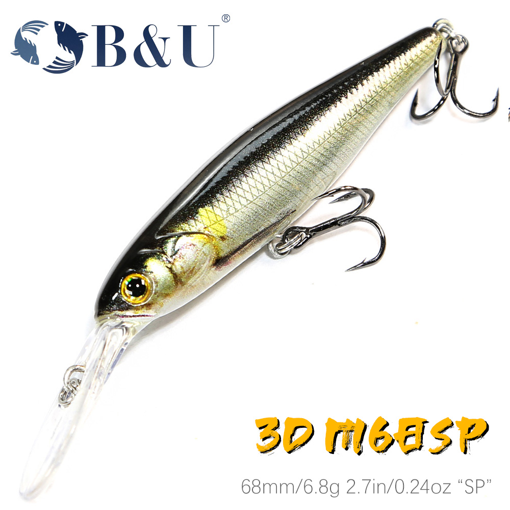 B&U 68mm 3D Baskı Shad Asma Mi - Fishing Lure Jerkbait incelemesi ve fiyatı